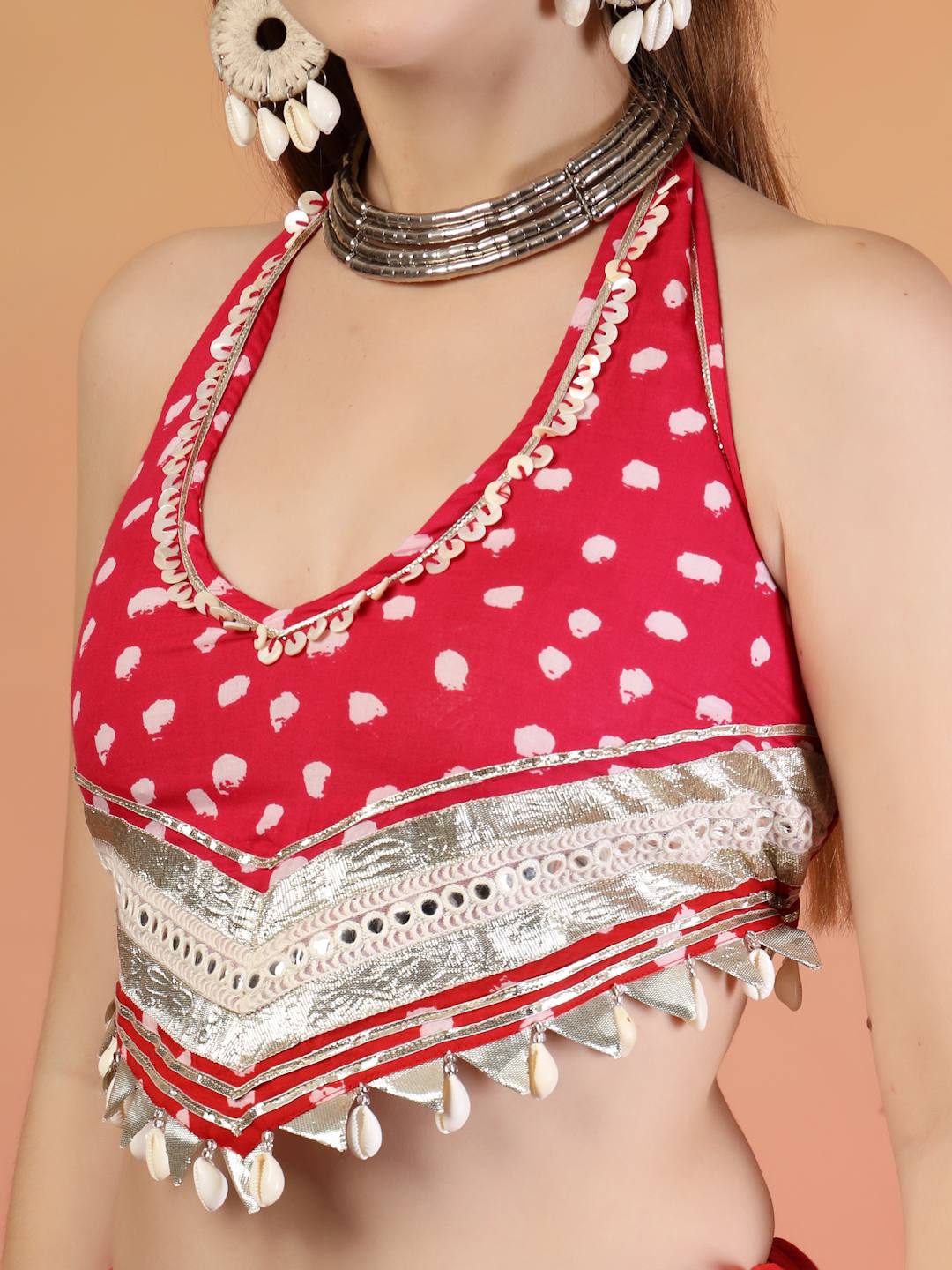 Festive Handcrafted Lehenga Choli Set For Women