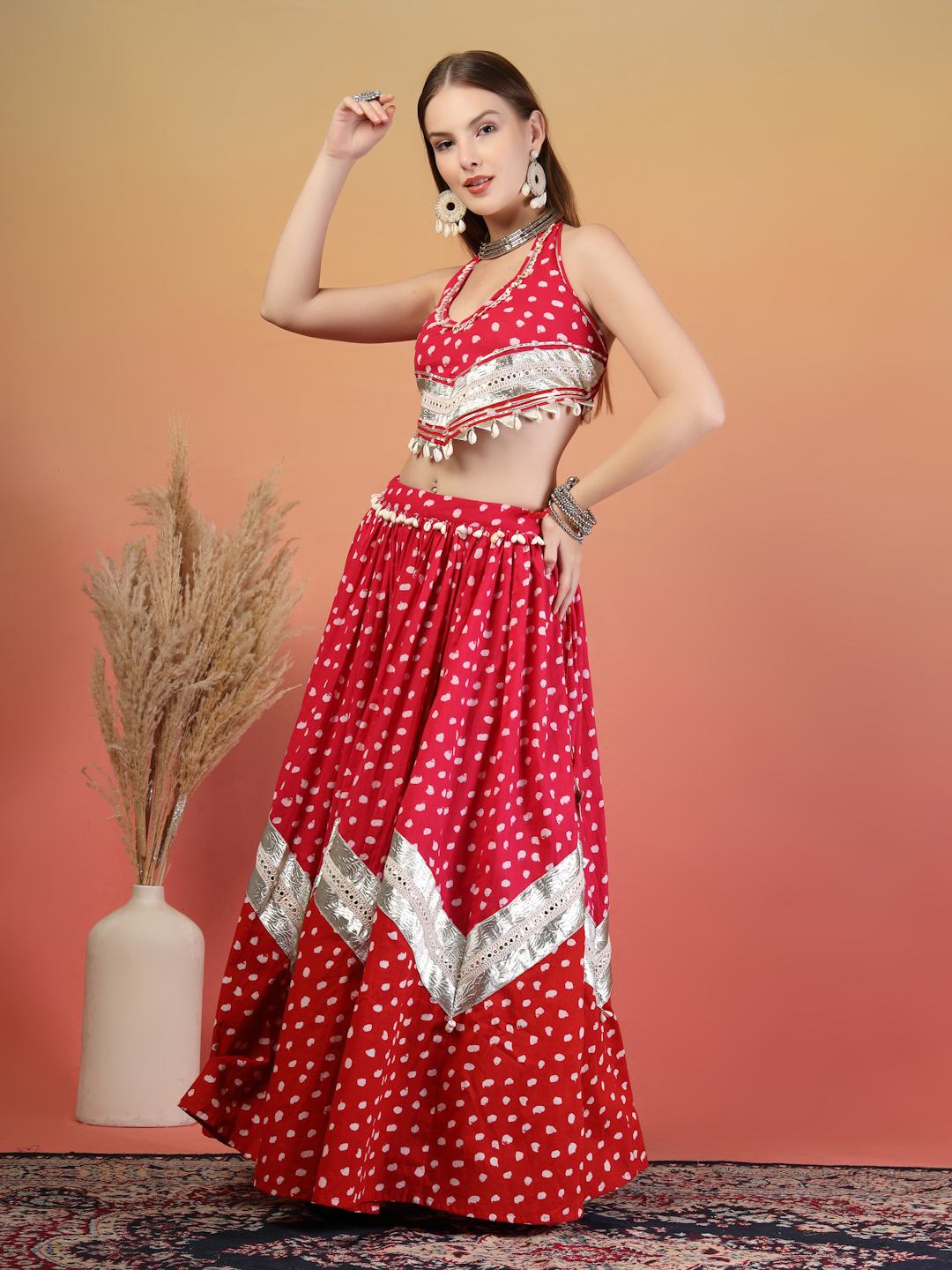 Festive Handcrafted Lehenga Choli Set For Women