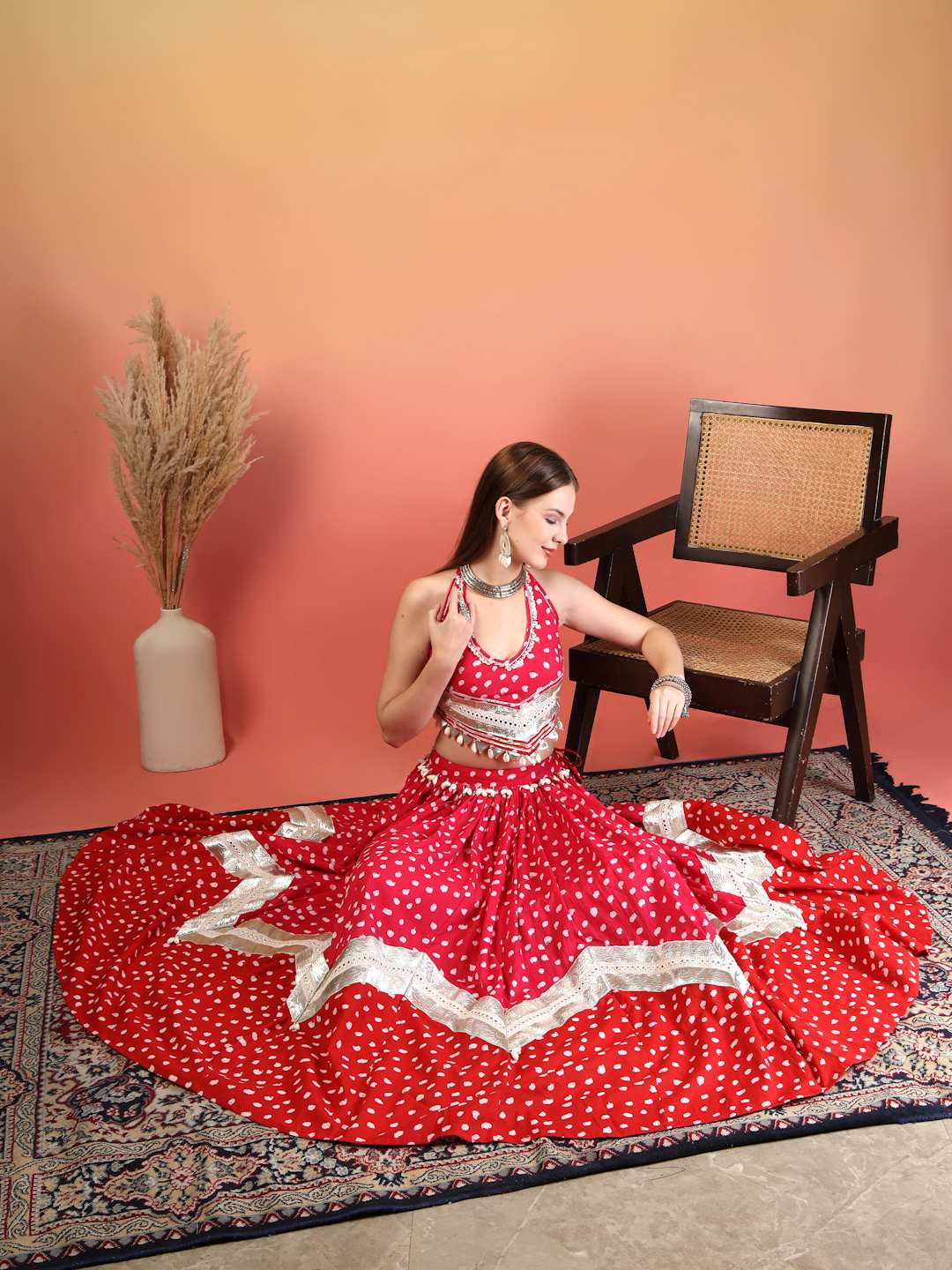 Festive Handcrafted Lehenga Choli Set For Women