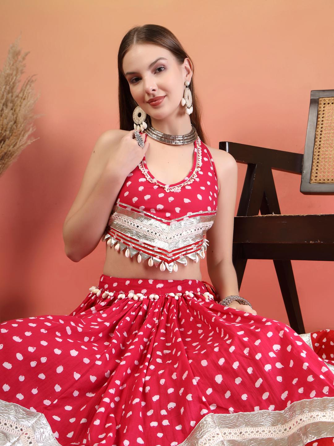 Festive Handcrafted Lehenga Choli Set For Women