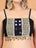 Navy Blue Traditional Mirror Work Cotton Lehenga Choli Set for Women