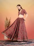 Luxury Handcrafted Lehenga Choli Set With Dupatta For Women