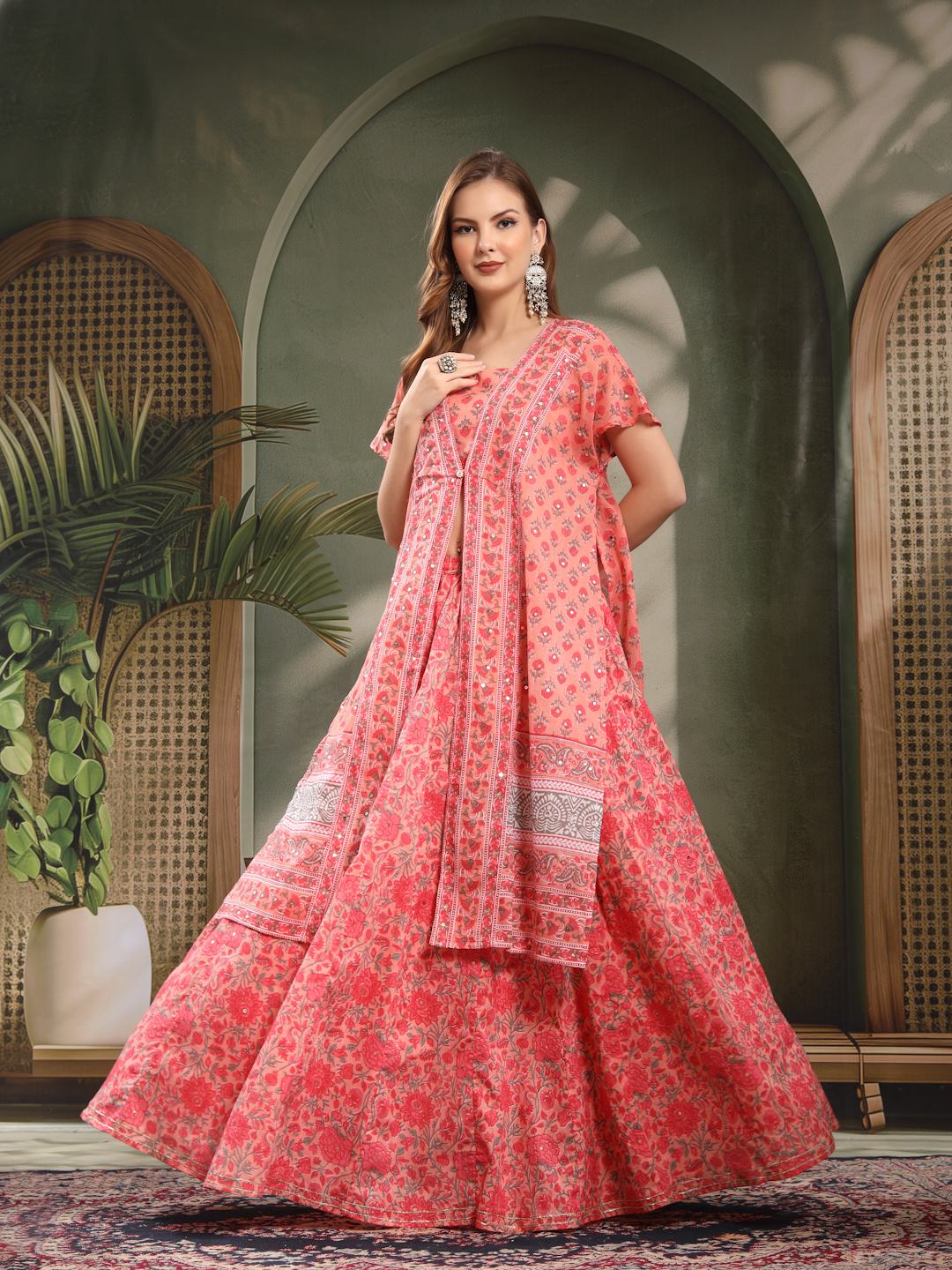 Kurti décontracté en coton imprimé Doodle pour femmes