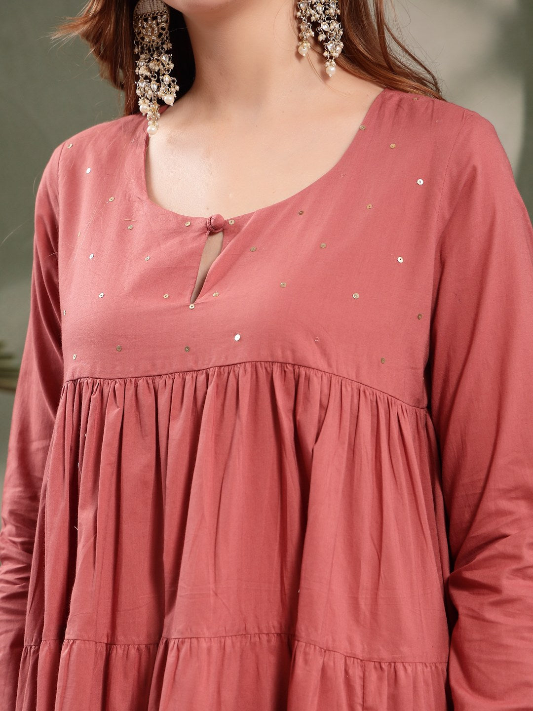 Pure Cotton Traditional Cotton Kurta Pant Dupatta Set For Women