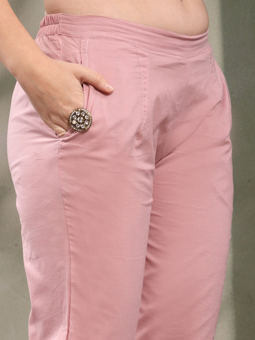 Tiered Kurta With Cotton Pants And Dupatta For Women