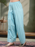 Oversized Cotton Mirror Work Kurta Salwar Set For Women