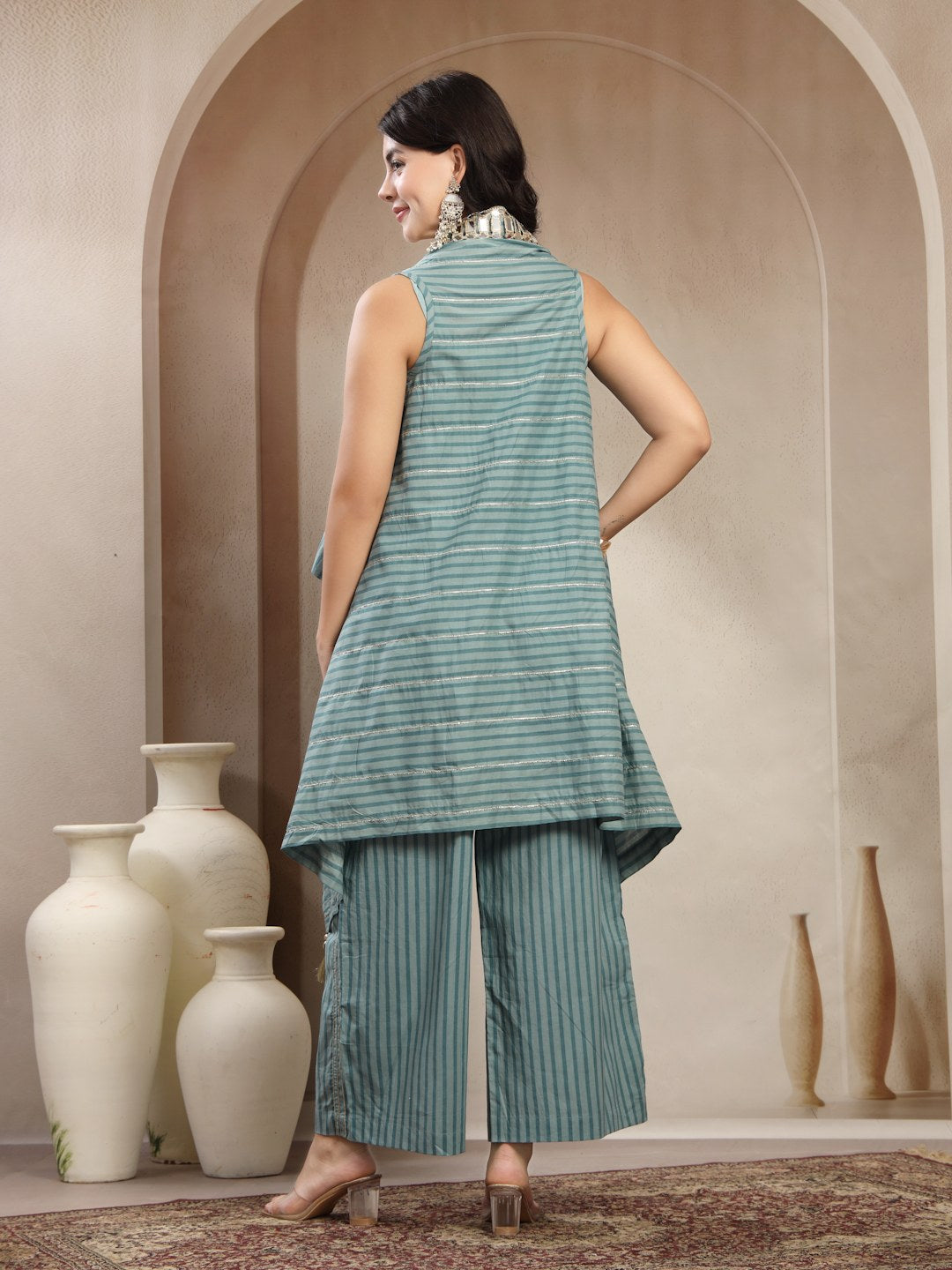 Kurti décontracté en coton imprimé Doodle pour femmes