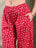 Red Polka Cotton Co-Ord Set For Women