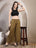 Olive Cotton Palazzo Pants for Women - view 7