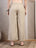 Beige Cotton Palazzo Pants for Women - view 4
