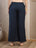 Navy Cotton Palazzo Pants for Women - view 4