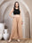 Peach Cotton Palazzo Pants for Women - view 6