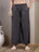 Charcoal Cotton Palazzo Pants for Women - view 1