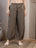 Taupe Cotton Palazzo Pants for Women - view 1