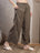 Taupe Cotton Palazzo Pants for Women - view 5