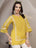 Yellow Cotton Kurta Tunic for Women - view 2