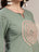 Sage Green Embroidered Short Kurti for Women - view 3