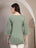 Sage Green Embroidered Short Kurti for Women - view 4