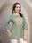 Sage Green Embroidered Short Kurti for Women - view 5