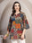 Patchwork Print Short Kurti for Women - view 1