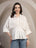 White Dolman Sleeve Shirt for Women - view 1