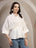 White Dolman Sleeve Shirt for Women - view 2