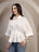 White Dolman Sleeve Shirt for Women - view 5