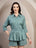 Teal Striped Cotton Co-Ord Set for Women - view 1