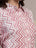 White Pink Chevron Cotton Co-Ord Set for Women - view 3