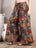 Patchwork Print Cotton Palazzo Pants for Women - view 1