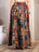 Patchwork Print Cotton Palazzo Pants for Women - view 4