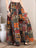 Patchwork Print Cotton Palazzo Pants for Women - view 5