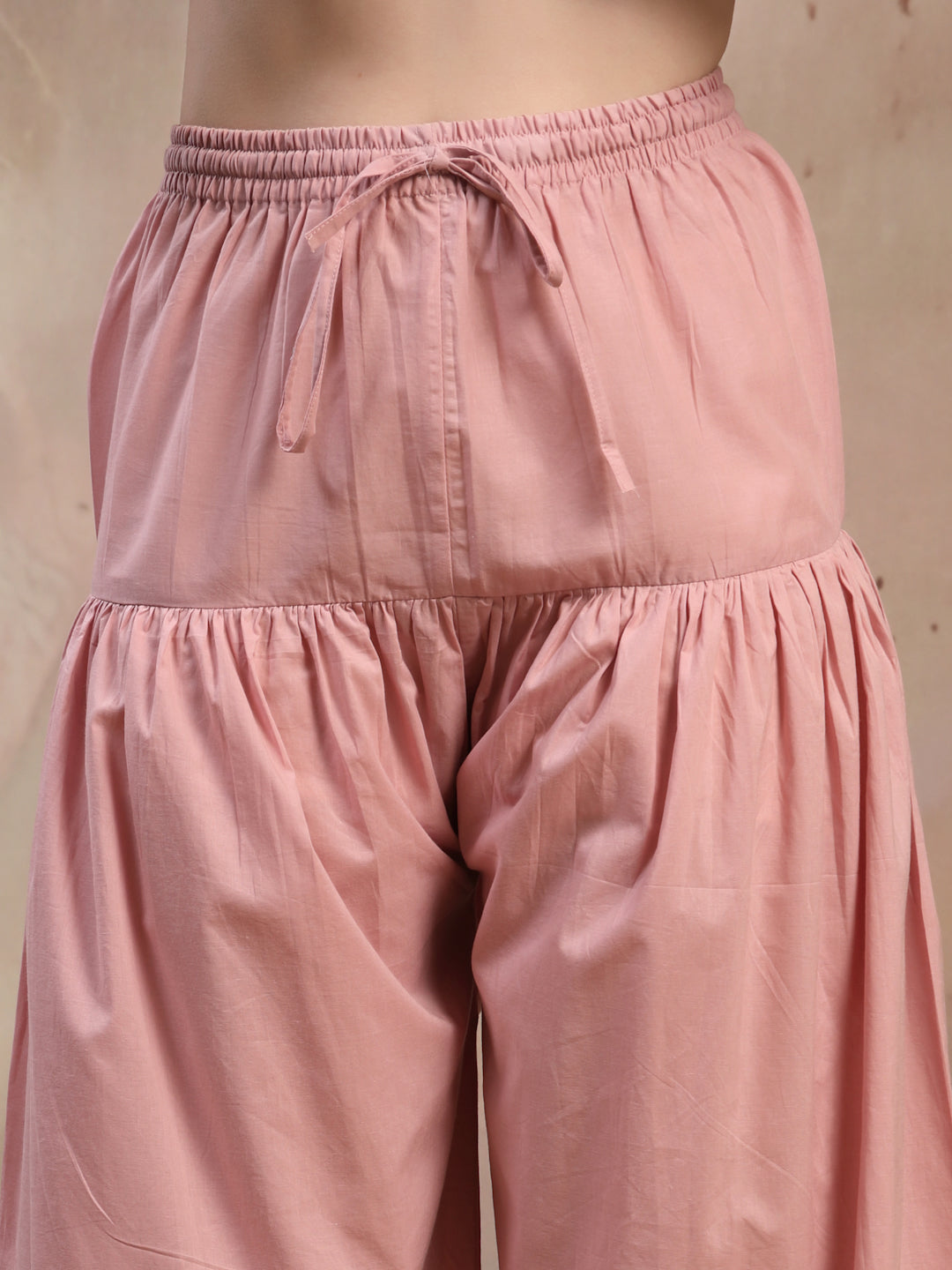 Dusty Pink Cotton Co-Ord Set for Women - view 7
