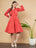 Premium Polka Dot Quilted Cotton Jacket & Dress Set for Women