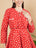 Premium Polka Dot Quilted Cotton Jacket & Dress Set for Women