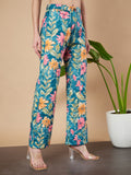 Pantalon matelassé fleuri de qualité supérieure pour femme