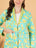 Floral Quilted Blazer and Trouser Set for Women