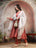 Rust Cotton Kurta Set with Dupatta for Women - view 1