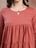 Rust Cotton Kurta Set with Dupatta for Women - view 3