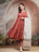 Rust Cotton Kurta Set with Dupatta for Women - view 6