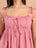 Pink Cotton A-Line Dress for Women - view 3