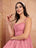 Pink Cotton A-Line Dress for Women - view 5