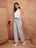 White Sleeveless Side-Lace Fringe Tunic Top for Women - view 1
