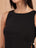 Black Sleeveless Side-Lace Fringe Tunic Top for Women - view 3