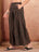 Black Printed Cotton Flared Palazzo for Women - view 3