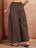 Black Printed Cotton Flared Palazzo for Women - view 5