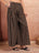 Black Printed Cotton Flared Palazzo for Women - view 6