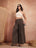Black Printed Cotton Flared Palazzo for Women - view 7