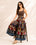 Patchwork Print Cotton Flared Palazzo for Women - view 7