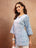 Blue Jaipur Inspired Cotton Short Kurti for Women - view 3